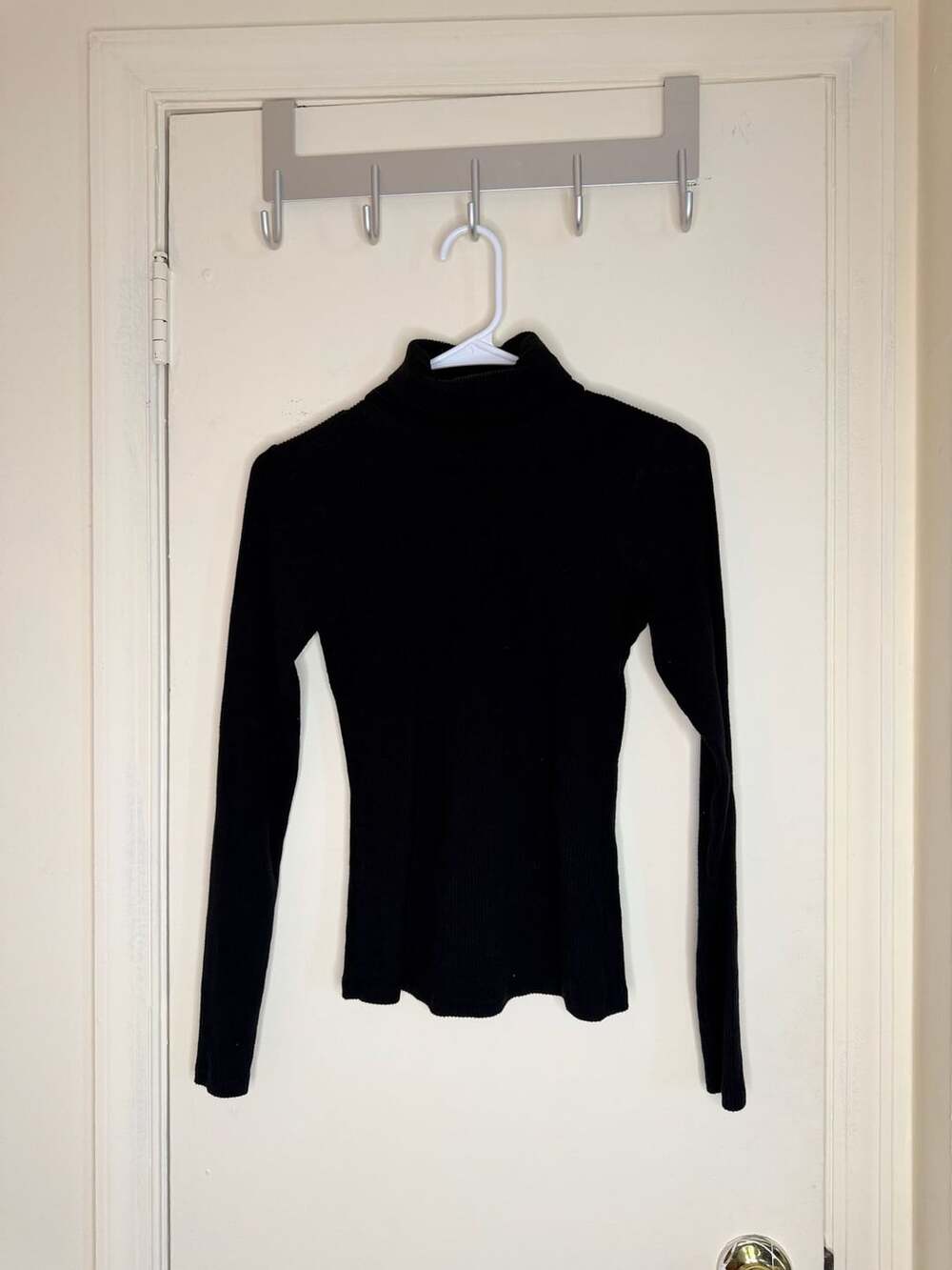 Old Navy Black Plush Tee Turtleneck Sweater